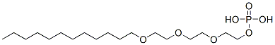 Structure of 2-[2-[2-(dodecyloxy)ethoxy]ethoxy]ethyl dihydrogen phosphate