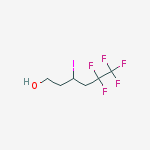 Structure of 5,5,6,6,6-pentafluoro-3-iodohexan-1-ol