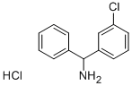 Structure of C-(3-CHLORO-PHENYL)-C-PHENYL-METHYLAMINE HYDROCHLORIDE