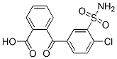 Structure of 2-(4-chloro-3-sulphamoylbenzoyl)benzoic acid