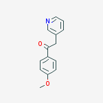 Structure of 1-(4-methoxyphenyl)-2-(pyridin-3-yl)ethanone