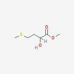 Structure of Butanoic acid, 2-hydroxy-4-(methylthio)-, methyl ester