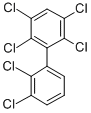 Structure of 2,2,3,3,5,6-HEXACHLOROBIPHENYL
