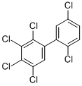 Structure of 2,2,3,4,5,5-HEXACHLOROBIPHENYL