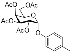 Structure of 4-Methylphenyl tetra-O-acetyl-α-D-galactopyranoside