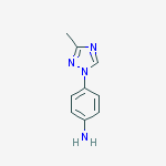 4-(3-methyl-1,2,4-triazol-1-yl)aniline结构式