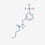 Structure of N-Butyl-3-(trifluoromethyl)-α-methylbenzeneethanamine