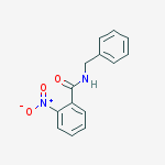 Structure of Benzamide, 2-nitro-N-(phenylmethyl)-