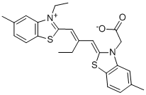 Structure of CARBOXYMETHYLMETHYLBENZOTHIAZOLYLIDENE-