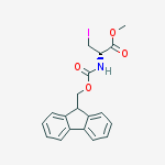 N-FMOC-3-IODO-D-ALANINE METHYL ESTER结构式