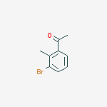 Structure of 1-(3-bromo-2-methylphenyl)ethanone