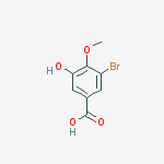 Benzoic acid, 3-bromo-5-hydroxy-4-methoxy- 的化学结构式