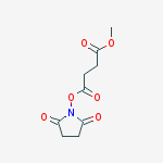 Butanoic acid, 4-[(2,5-dioxo-1-pyrrolidinyl)oxy]-4-oxo-, methyl ester结构式