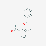 Structure of Benzaldehyde, 3-methyl-2-(phenylmethoxy)-