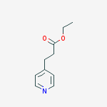 4-Pyridinepropanoic acid, ethyl ester结构式