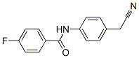 Benzamide,N-[4-(cyanomethyl)phenyl]-4-fluoro-(9CI)结构式