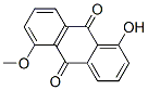 Chemical structure of 1-Hydroxy-5-methoxy-9,10-anthraquinone