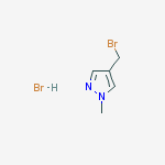 Structure of 4-(bromomethyl)-1-methyl-1H-Pyrazole hydrobromide 1-methyl-, monohydrobromide