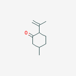 Structure of Cyclohexanone, 5-methyl-2-(1-methylethenyl)-