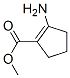 Structure of 1-CYCLOPENTENE-1-CARBOXYLIC ACID 2-AMINO-,METHYL ESTER