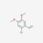Structure of Benzene, 1-bromo-2-ethenyl-4,5-dimethoxy-
