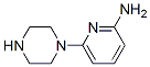 Structure of PYRIDIN-2-AMINE,6-(PIPERAZIN-1-YL)-