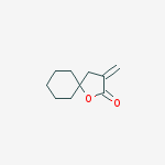Structure of 1-Oxaspiro[4.5]decan-2-one, 3-methylene-