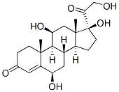 Chemical structure of 6 beta-hydroxycortisol