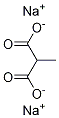 Structure of Propanedioic acid, methyl-, disodium salt