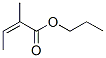 Structure of propyl 2-methylisocrotonate