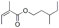 Structure of 3-methylpentyl 2-methylisocrotonate