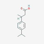 3-(4-propan-2-ylphenyl)butanoic Acid结构式
