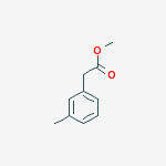 Structure of methyl (3-methylphenyl)acetate