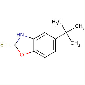 Structure of 2(3H)-Benzoxazolethione, 5-(1,1-dimethylethyl)-
