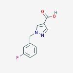 Structure of 1-(3-FLUOROBENZYL)-1H-PYRAZOLE-4-CARBOXYLIC ACID