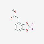 2-(2,2-difluoro-1,3-benzodioxol-4-yl)acetic Acid结构式