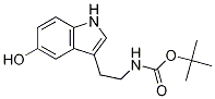 Carbamic acid, [2-(5-hydroxy-1H-indol-3-yl)ethyl]-, 1,1-dimethylethylester结构式