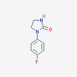 Structure of 2-Imidazolidinone, 1-(4-fluorophenyl)-