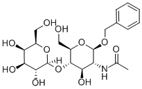 Benzyl 2-Acetamido-2-deoxy-4-O-(-D-galactopyranosyl)--D-glucopyranoside结构式