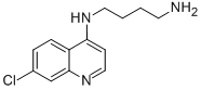 N1-(7-氯喹啉-4-基)丁烷-1,4-二胺结构式