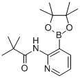 Structure of 2,2-DIMETHYL-N-[3-(4,4,5,5-TETRAMETHYL-[1,3,2]DIOXABOROLAN-2-YL)-PYRIDIN-2-YL]-PROPIONAMIDE