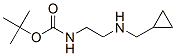 Chemical structure of Carbamic acid, [2-[(cyclopropylmethyl)amino]ethyl]-, 1,1-dimethylethyl ester