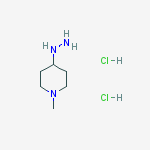 Structure of 4-Hydrazinyl-1-methylpiperidine dihydrochloride