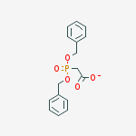 Structure of [bis(benzyloxy)phosphoryl]acetate