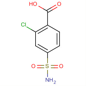Structure of Benzoic acid, 4-(aminosulfonyl)-2-chloro-