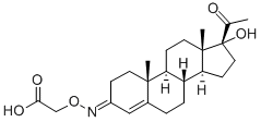 Chemical structure of 17A-HYDROXYPROGESTERONE 3-O-*CARBOXYMETH YLOXIME