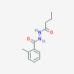 N'-butanoyl-2-methylbenzohydrazide结构式
