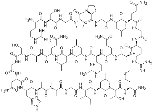 Structure of (ALA11,D-LEU15)-OREXIN B (HUMAN)