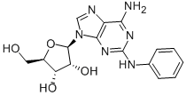 Chemical structure of 2-PHENYLAMINOADENOSINE