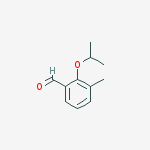 Structure of Benzaldehyde, 3-methyl-2-(1-methylethoxy)-
